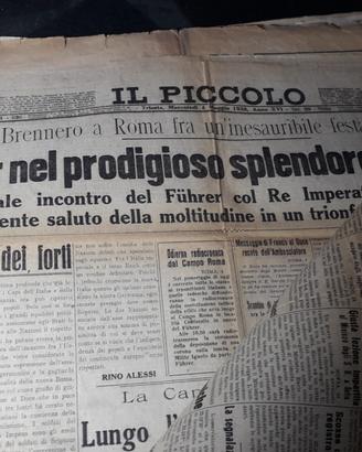 vecchi giornali "ventennio"