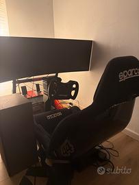 Postazione Sim Racing Fanatec+Sparco+Samsung