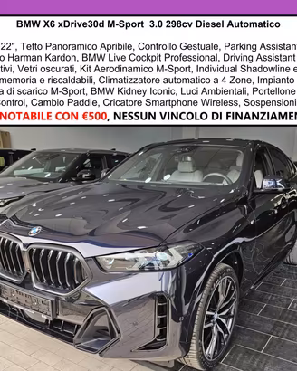 BMW X6 XDrive30d M-Sport PRO Tetto Apribile C22" 