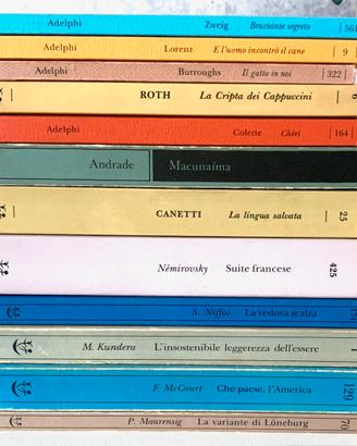 12 libri edizioni Adelphi