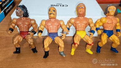 set di 4 personaggi wrestling vintage