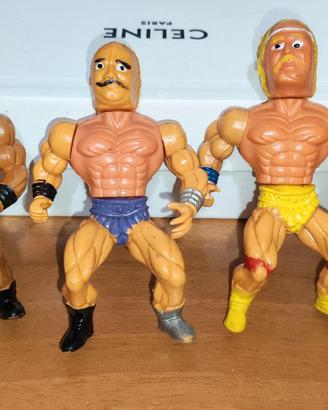 set di 4 personaggi wrestling vintage