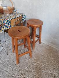 Sgabelli in legno 