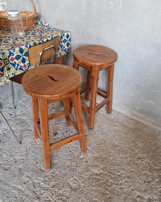 Sgabelli in legno 