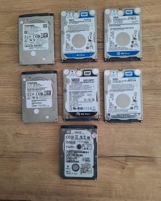 Lotto hard disk interni 500 gb