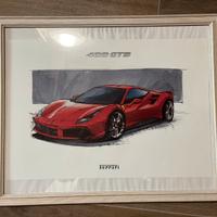 Disegni Ferrari con cornice