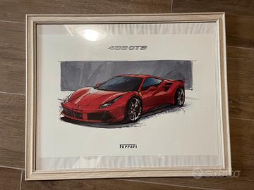Disegni Ferrari con cornice