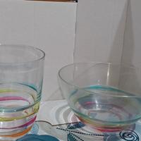 set da 6 bicchieri più ciotola 