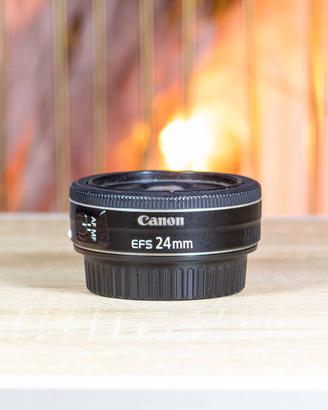 Canon EF-s 24mm f2.8 STM - Perfetto + Confezione