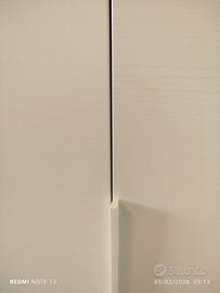 armadio battente in frassino bianco 