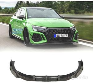 SPOILER LIP AUDI A3 21- LOOK RS3 ABT NERO LUCIDO