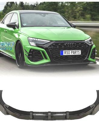 SPOILER LIP AUDI A3 21- LOOK RS3 ABT NERO LUCIDO