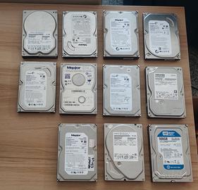 Lotto 11 Hard Disk 3,5" SATA Misti