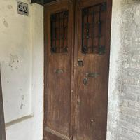 Portone antico di campagna tripla serratura.