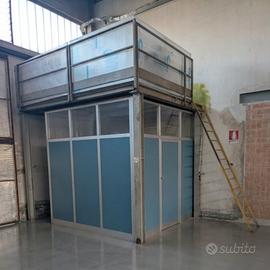 Soppalco in ferro con box sottostante