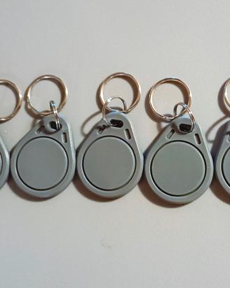 SET 5 PORTACHIAVI RFID TAG ACCESSI