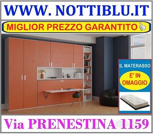 Letto a Scomparsa RUDY “D” 1p + MATERASSO OMAGGIO