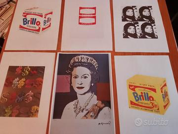 ANDY WARHOL 6 STAMPE SECONDO LOTTO