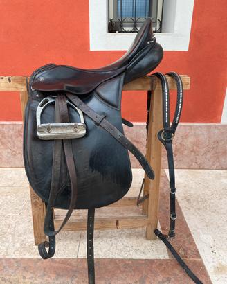Sella dressage kieffer con pettorale equestro