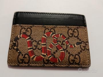 Porta carte Gucci Supreme King Snake 