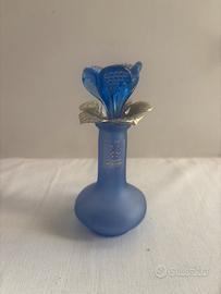 Vasetto con fiore in vetro di Murano