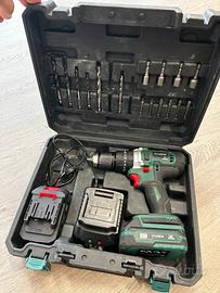 Trapano, avvitatore, percussione 2 batterie