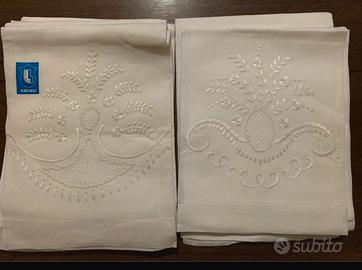 Set 6 asciugamani in lino  vintage