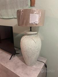 Lampada vintage alta 64 cm Grace ceramica materica