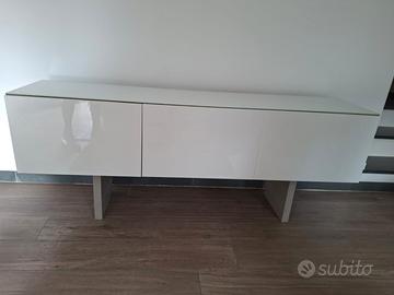 Madia in laminato bianco