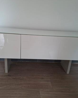 Madia in laminato bianco