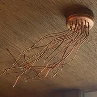 Lampadario in rame modello Medusa