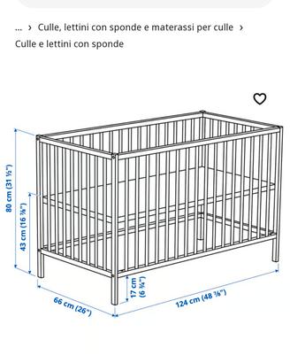 Lettino ikea SNIGLAR 