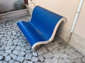 PANCHINA IN CEMENTO CON MOSAICO BLUE MARE