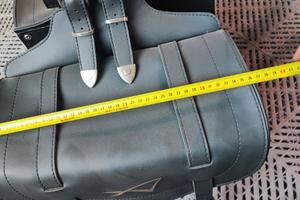 Borse laterali moto nere -stile custom 