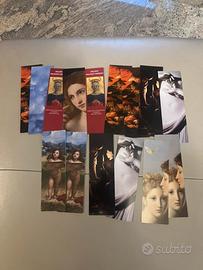Lotto di 15 segnalibri e 30 cartoline