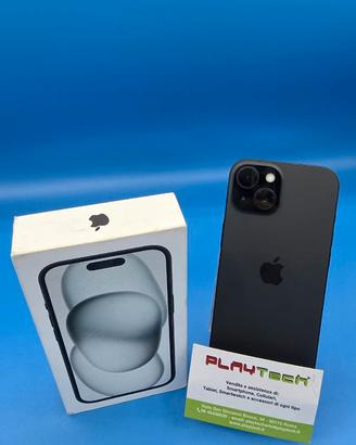APPLE IPHONE 15 BLACK 128GB USATO PERFETTO