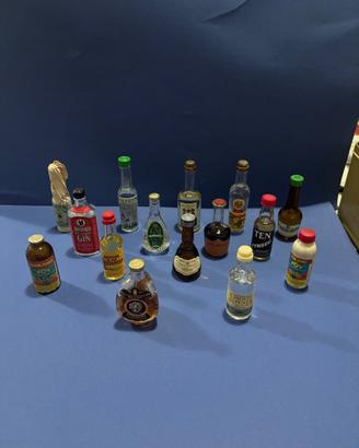 Set di mini liquori vintage da collezione
