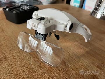 Occhiali/Lenti da Ingrandimento con Luce