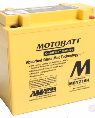 Batteria Motobatt MBYZ16H AGM, 240 04-20 Harley Da