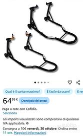 Coppia cavalletti alzamoto della CRUIZER
