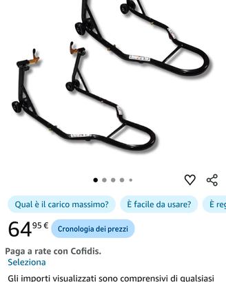 Coppia cavalletti alzamoto della CRUIZER