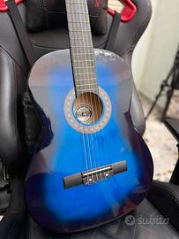 Chitarra classica blu 4/4