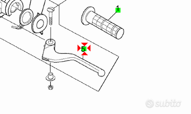 -Leva frizione Aprilia RX 50 AP8218594