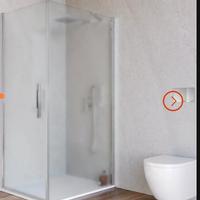 Box doccia 90x70 cm battente in vetro temperato 