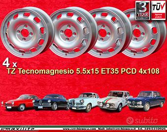 4 pz cerchi Alfa Romeo TZ 5.5x15 ET35 4x108