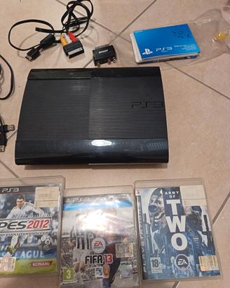 Consolle playstation 3 ps3 con giochi e controller