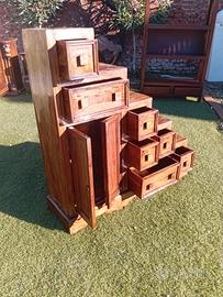 Mobile etnico scala credenza legno