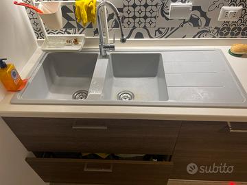 Lavello lavandino cucina due vasche