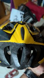 casco bici MTB spiuk gialli nero taglia s/m