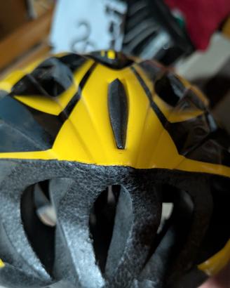 casco bici MTB spiuk gialli nero taglia s/m